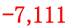-7,111 