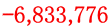 -6,833,776 