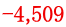 -4,509 